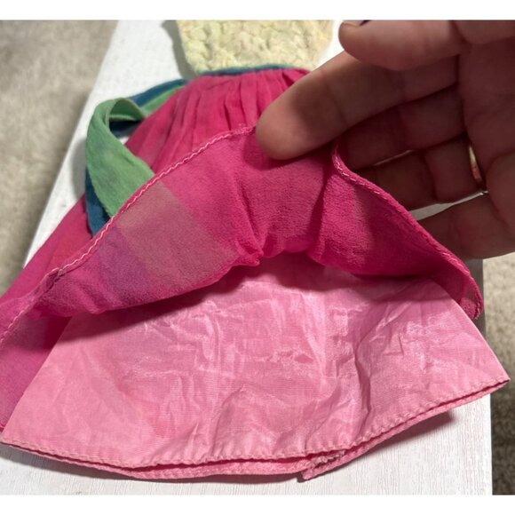 1960's Barbie Gown Fraternity Dance #1638 Lace Bodice Chiffon Skirt Brooch - Picture 8 of 14